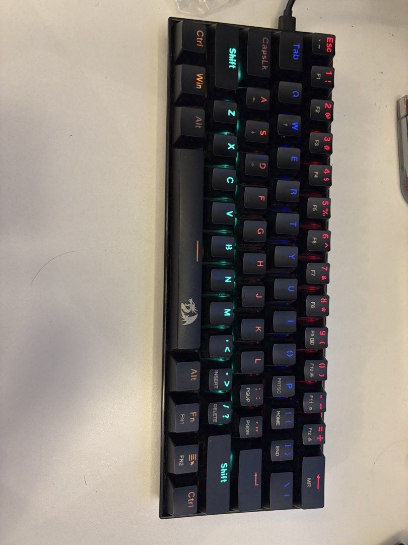 reddragon lakshmi k606 (Category: Computer Keyboard) located in Mandaluyong City. Submitted by marcuscsul50173 (Listing ID 1439705076, Image 2). Description: Redragon Lakshmi complete with box and keycap pullers Red switches rfs: ugrade honest issue: double clicking on some keys (q and e) lalamove (buyer pays for sf) or pickup (mandaluyong city).