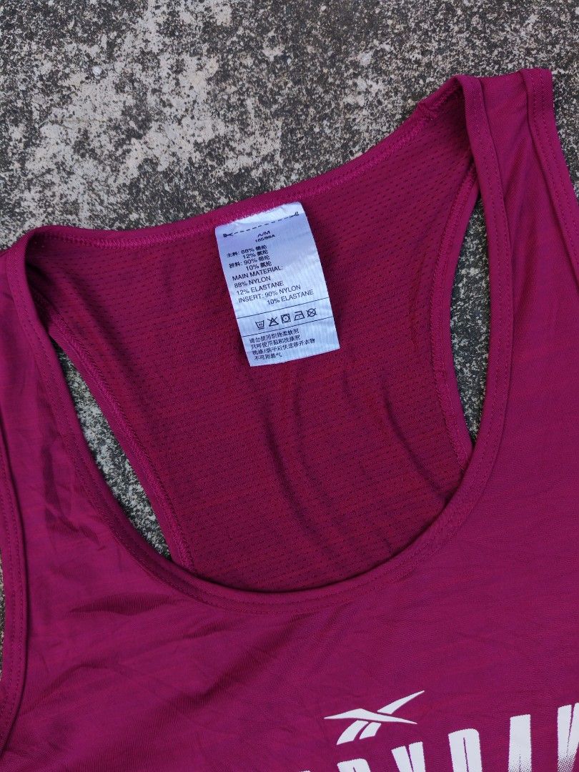 Reebok Les Mills Tank Tops (Category: Activewear) located in Kalibo. Submitted by relivethearchives (Listing ID 1439728551, Image 3). Description: Reebok Les Mills Tank Tops in Excellent Condition Size Medium on Tag DIMES Width: 16 Length: 24 📍 Need Wash.
