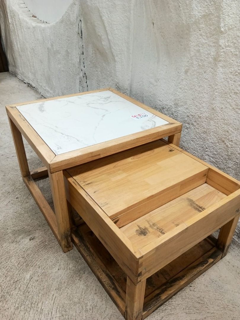 SALE SALE Bedside tables (Category: Tables & Sets) located in Manila. Submitted by kaden_chicvista (Listing ID 1439702678, Image 2). Description: SALE SALE SALE Warehouse Clearance: Quality Wood Furnitures🚀 We are clearing out showroom displays and warehouse stock at Rock-Bottom Prices. Everything must go! 50% to 70% off Made of Solid Thailand Rubberwood,treated and termite Resistant furnitures have a little dents, but manageable and repairable.