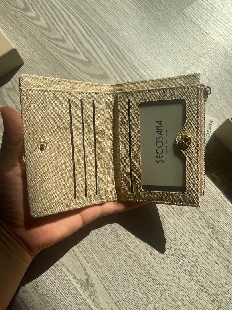 Secosana Beige Wallet/Cardholder (Category: Wallets & Card holders) located in Manila. Submitted by andee.decluttering (Listing ID 1438596555, Image 3). Description: brand new w/ tag.