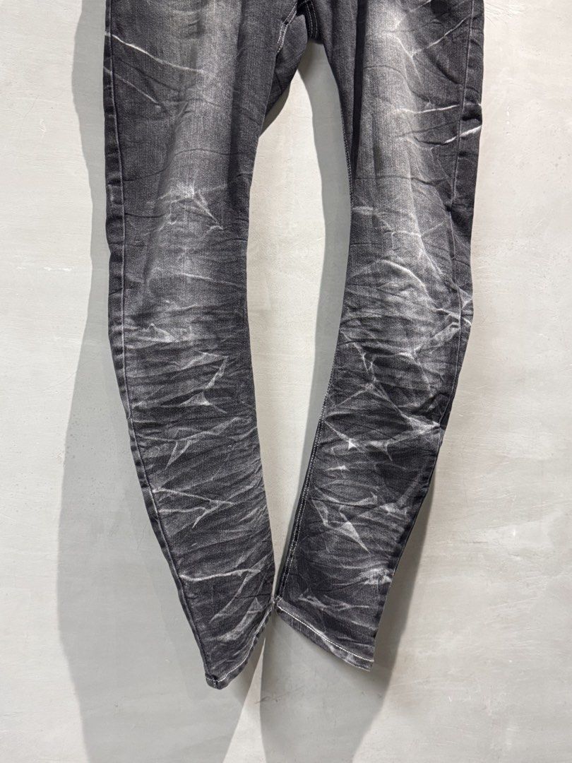 Semantic Design (Category: Jeans) located in Manila. Submitted by allinthiswall (Listing ID 1439607873, Image 3). Description: y2k joint mid 2000s @semantic_design_official jap 🇯🇵 brand curved leg jeans,. 👖 features exaggerated, ergonomically curved outer and inner seam creates a distinct J-shape silhouette when laid flat,. cool aggress whiskers fade,. measures 32’-33’ inch waist by 42’ inch overall length,. real femboy joint #allinthiswall 🦋