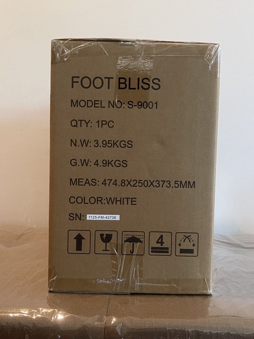 Sensei Foot Bliss S-9001 (Category: Massage Devices) located in Manila. Submitted by charles_limcaco (Listing ID 1439786706, Image 2). Description: Sensei Foot Bliss S-9001 Foot Massager Brand New | Unopened Box | Original & Authentic Selling my Sensei Foot Bliss S-9001 Spa Massager in brand new condition with sealed/unopened box. Perfect for home relaxation, spa use, recovery after long days, or as a premium wellness gift. Included • Original Bo