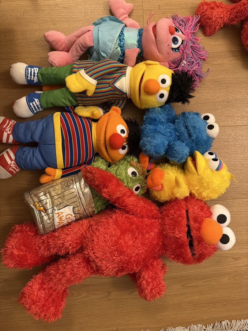 Sesame Street Plush Toy Bundle, Hobbies & Toys, Toys & Games on Carousell