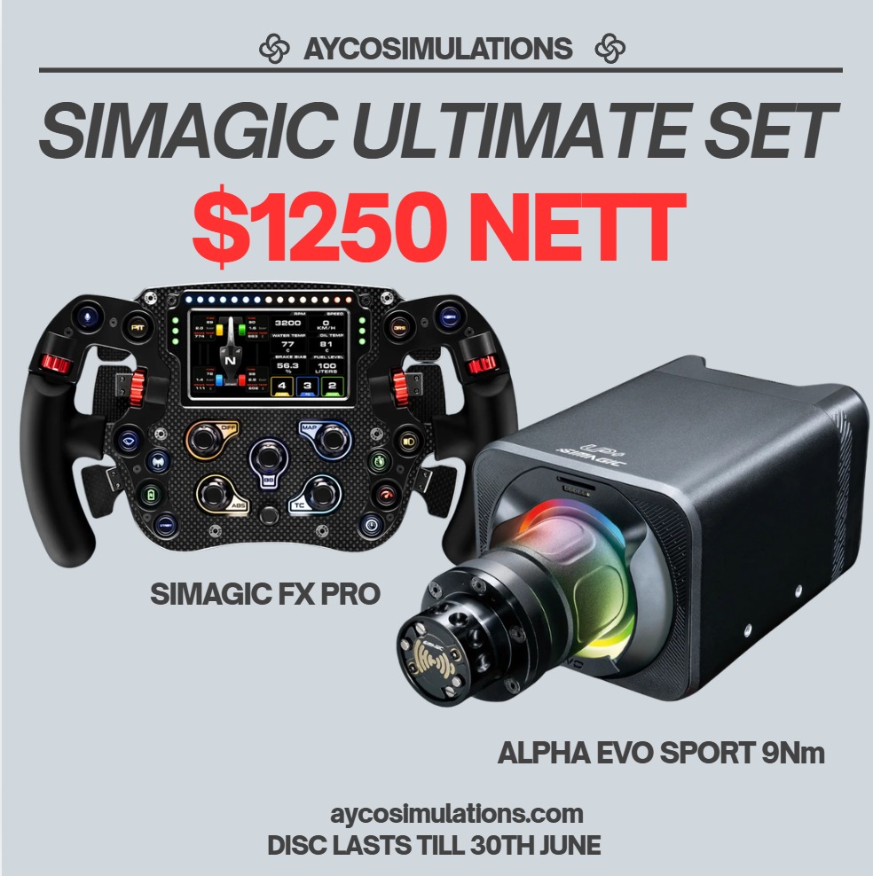 Simagic Ultimate Set | FX Pro + Alpha Evo Sport 9Nm | Bundle Deal ...