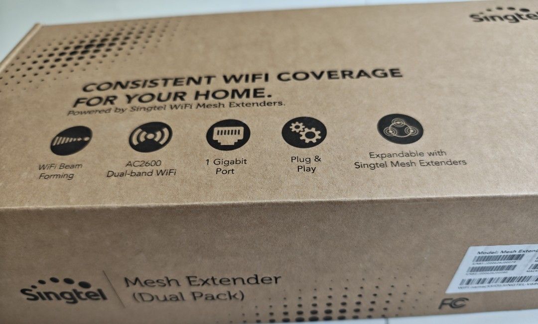 Singtel Mesh Extender AC2600 (Dual Pack)462793139637473283