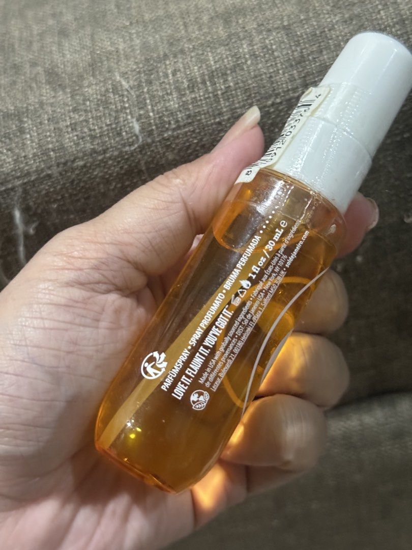 Sol de Janeiro Cheirosa '62 Perfume Mist (Category: Fragrance & Deodorants) located in Makati City. Submitted by definehipster (Listing ID 1439773496, Image 3). Description: - Sol de Janeiro Cheirosa '62 Perfume Mist - Size: 1 fl oz / 30 ml - AUTHENTIC - Fragrance notes: Pistachio, salted caramel, vanilla - Made in USA - Orange bottle - Ingredients and batch code on the bottom RFS: dont like the smell & decluttering.
