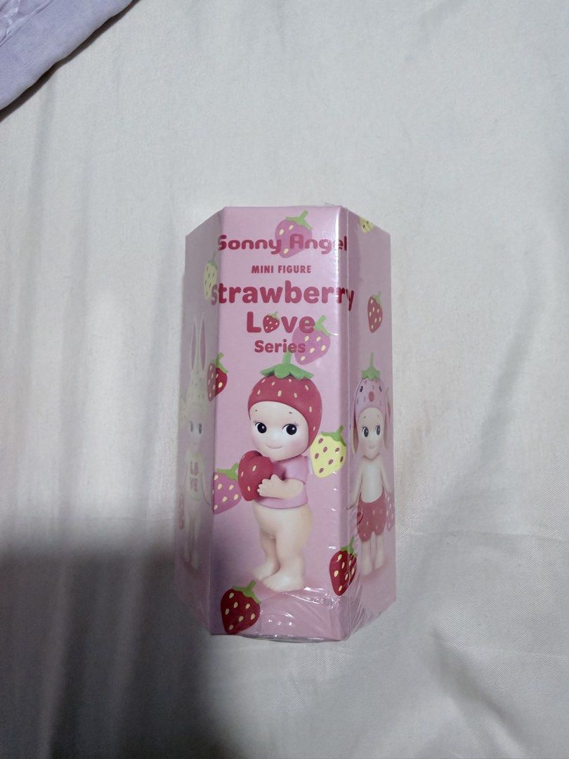 Sonny Angel Strawberry Love Series Unopened Box (Category: Designer & Blind Box Toys) located in Singapore. Submitted by udonnoods (Listing ID 1439771410, Image 1). Description: - Brand new, unopened Sonny Angel Strawberry Love Series mini figure. .