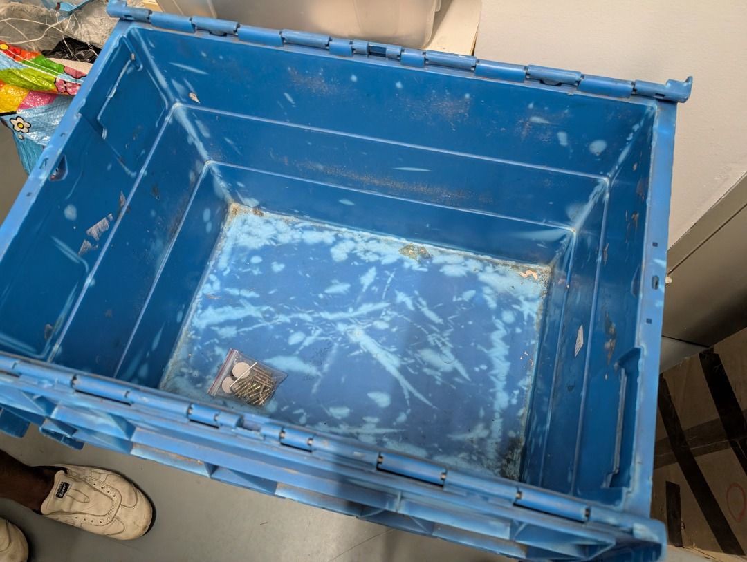 Stackable Blue Storage Crates with Lids463104812013342721