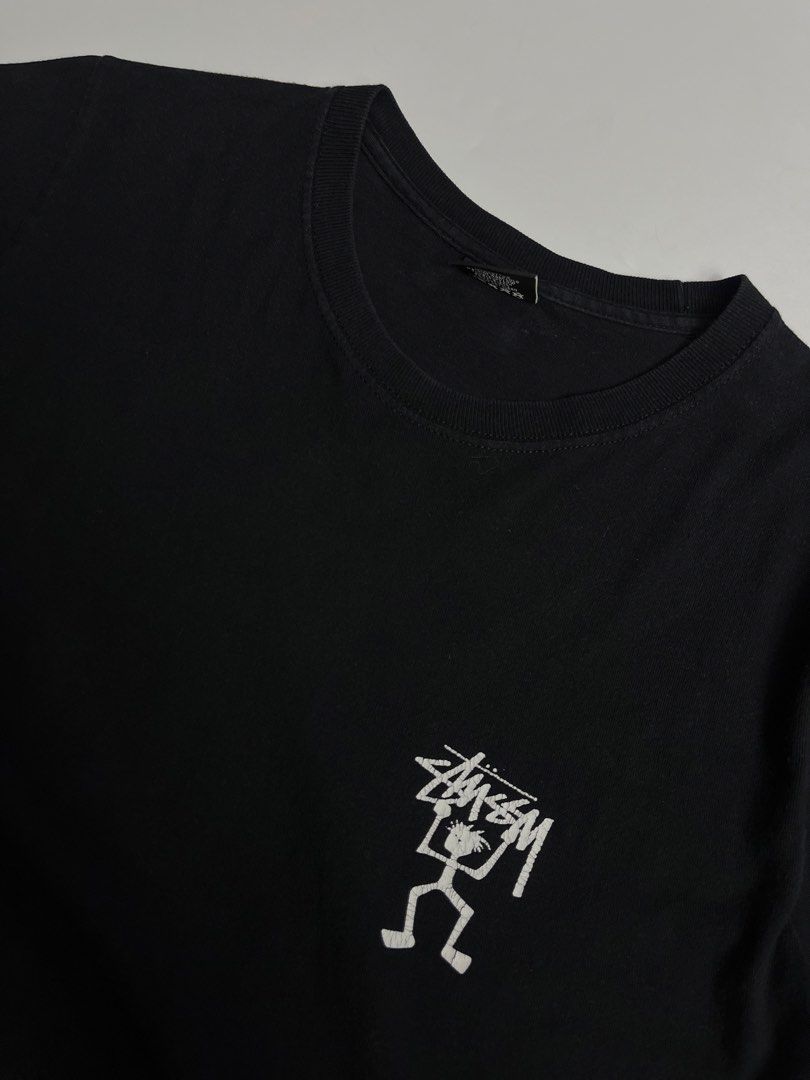 Stussy Rasta man (Category: Tshirts & Polo Shirts ) located in Lipa City. Submitted by _thriftitcloud (Listing ID 1439614096, Image 3). Description: 19x27 Good condition Color rate 9/10 Issue hairline crack print.