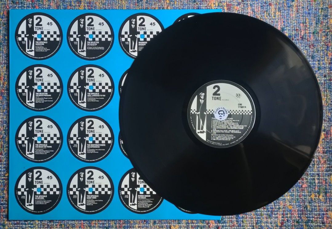 Various Artists - This Are Two Tone LP Vinyl Record (Category: Vinyls) located in Quezon City. Submitted by plaka.o.plomo (Listing ID 1439645794, Image 3). Description: Artist(s) : Various Artists Album : This Are Two Tone Year : 1983 Media : VG+ Color : Black Sleeve : VG+ No. : 1x Vinyl Size : 12" RPM : 33 Country : UK Catalog No. : CHR TT 5007 Tracklist : - Side A 1. The Special A.K.A. - Gangsters 2:45 2. Madness - Madness 2:22 3. The Selecter 