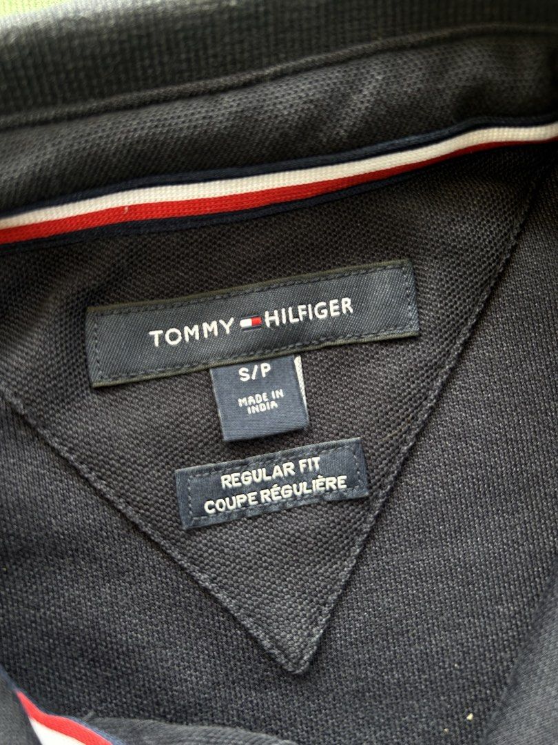 Tommy Hilfiger Polo Shirt (Category: Tshirts & Polo Shirts ) located in Angeles City. Submitted by outboxph (Listing ID 1439706136, Image 3). Description: CODE: NK34 TH Polo Shirt Dark Blue Colorway Authentic/Legit with tag and wash tag Size: Small on tag Dimensions: 26L x 19.5W Sleeve Length: 7.5L Condition: 8/10 discoloration sa collar 450 plus shipping fee.