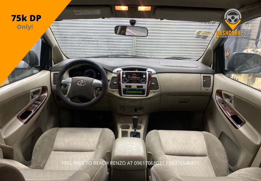 Toyota Innova 2.5 G Auto (Category: Used Cars) located in Manila. Submitted by dashcarrpro (Listing ID 1439686639, Image 2). Description: ‼️7 Seater Automatic‼️ 2015 Toyota Innova 2.5 G Automatic 🔸All stock 🔸Silver 🔸Well maintained unit 🔸Automatic transmission 🔸Diesel engine 🔸7 Seater MPV 🔸Fabric seats 🔸Foglamps 🔸Power windows 🔸Mechanic inspected 🔸Ending plate 6 🔸Thick tires 🔸Cold AC 🔸LTO verified Cash: 665k only! ✔️ Open for Trade-