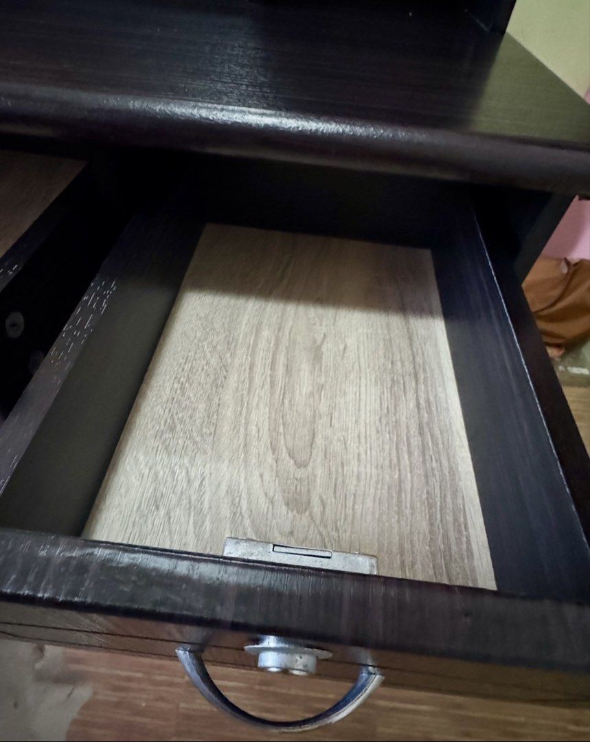 Tukador / big dressing cabinet (Category: Shelves, Cabinets & Racks) located in Las Pinas. Submitted by yourdailyssentials (Listing ID 1439730951, Image 3). Description: Tukador / big dressing table - Hard wood - matibay - adult-sized / big size - looks good as new - no issues - with functional cabinets.