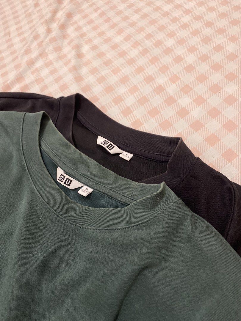 Uniqlo Airism (Category: Tshirts & Polo Shirts ) located in Baguio. Submitted by dmnddnmd (Listing ID 1439670848, Image 3). Description: - Uniqlo U Crew Neck Oversized T-shirts - Available Colors: Green and Black - Size: XL - Fit: Relaxed - Sleeves: Short - Features the Uniqlo U logo on the neck Loc Pangasinan Aspack at 350+sf only.