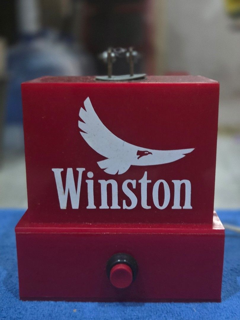 Vintage/ Classic Winston Store Cigarette Lighter (Category: Vintage Collectibles) located in Quezon City. Submitted by chud88 (Listing ID 1439639139, Image 1). Description: - Custom Winston Store Cigarette Lighter - Vintage or Classic - Unused - Working - Visible heating element - Rare nowadays Meet-up: Cubao Area = weekends Kapitolyo Pasig = weekdays Mailing and Delivery: Lalamove or Grab @ buyers expense .