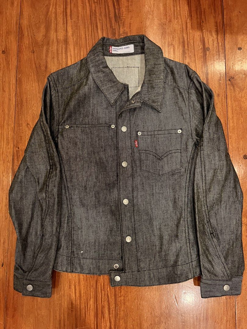 Vintage Levi's Engineered Jeans Denim Jacket - Small (Category: Coats, Jackets and Outerwear) located in San Juan City. Submitted by c_declutters (Listing ID 1439653109, Image 1). Description: Found this in a vintage store in Japan Still in really good condition, just too warm for my liking 🥲 The denim is very stiff so if you’re not a fan of that — don’t buy this😆.