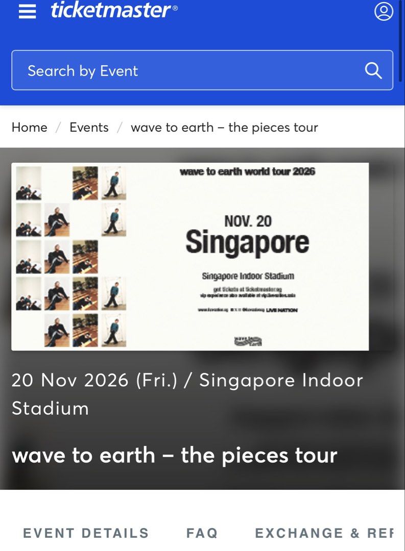 wave to earth htb, Tickets &amp; Vouchers, Event Tickets on Carousell