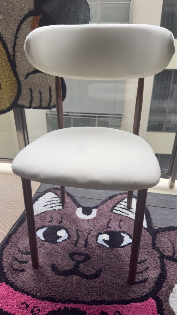 White Modern Dining Chair, Furniture &amp; Home Living, Furniture, Chairs ...