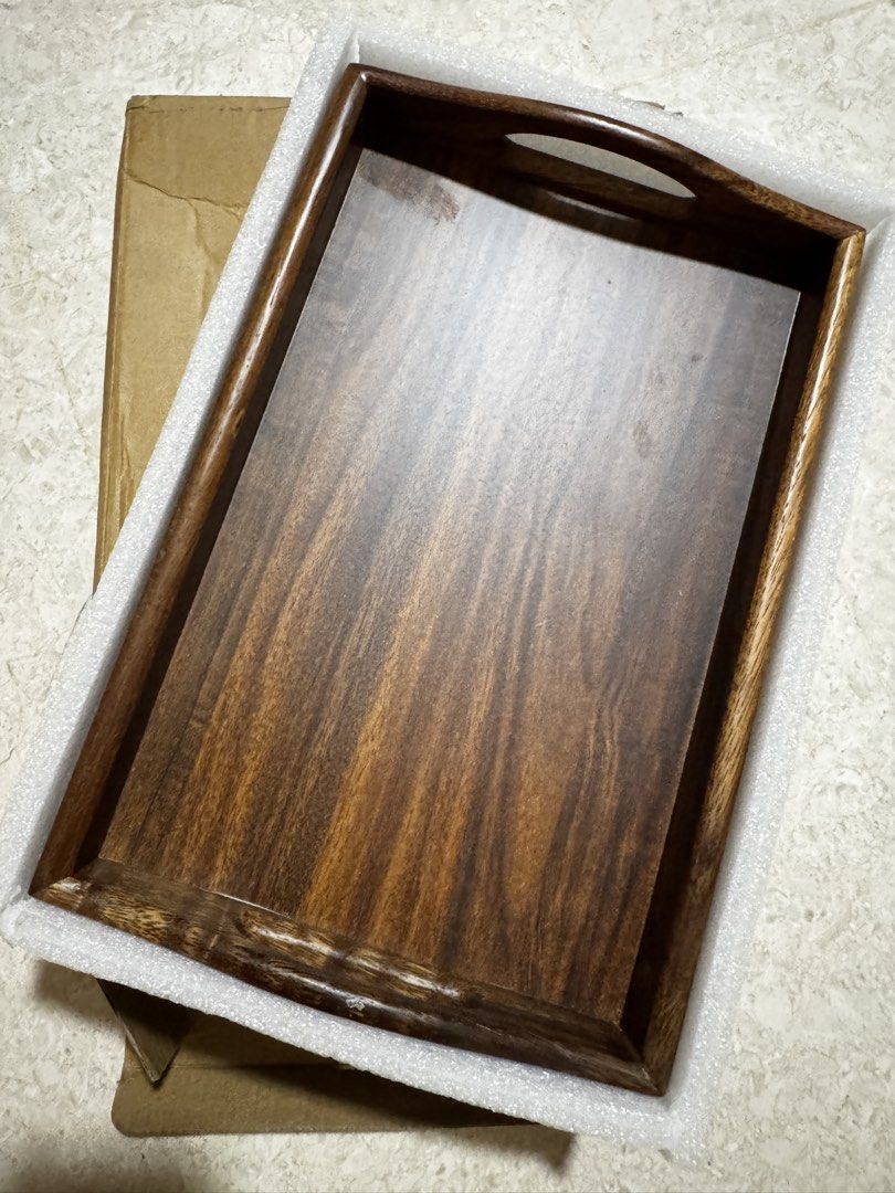 Wooden Serving Tray - Imported Natural Walnut463352253258158081