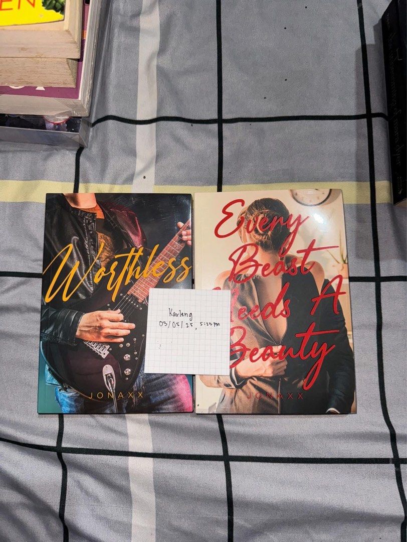 Worthless and Every Beast Needs A Beauty by Jonaxx (Category: Storybooks) located in Manila. Submitted by lavdriel (Listing ID 1439608800, Image 1). Description: ₱320 each book ! still sealed, never read mop : gcash, maya mod : jnt, lalamove loc: meycauayan bulacan .
