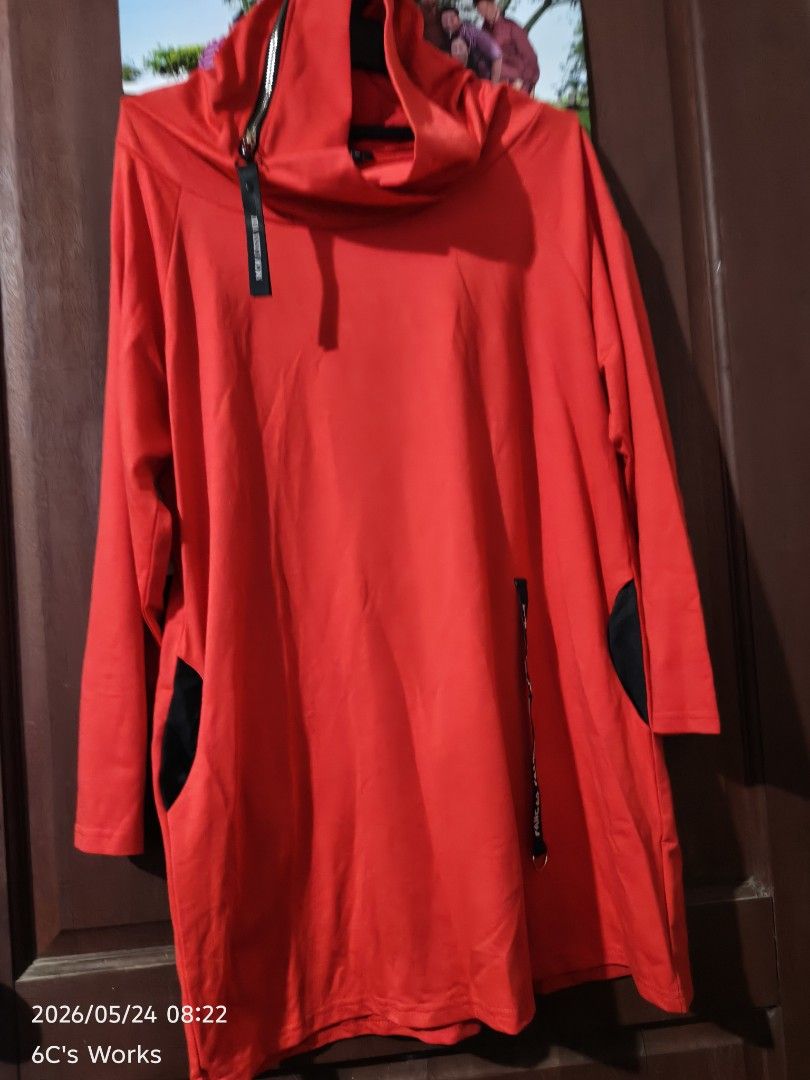 Yoins Corduroy Overshirt - XL (Category: Coats, Jackets and Outerwear) located in Consolacion. Submitted by mencytte (Listing ID 1439610816, Image 3). Description: Oversized corduroy shirt from Yoins. Features a button-down front, two chest pockets, and two side pockets. The shirt is a warm orange color. Size XL. Perfect for layering or wearing as a light jacket. The tag is still attached. each can be sold 150each or get all for 350pesos orange c