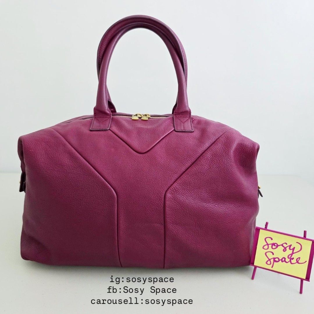 YSL Easy Y Bag Vintage (Category: Luxury Bags & Wallets) located in Lucena. Submitted by sosyspace (Listing ID 1439707088, Image 1). Description: Y. S. L. L42062407B1P263 Vintage YSL Easy Y Bag Slouchy, spacious Premium Leather Two way zip closure with snaps at the side corners to adjust the bag's shape 41 x 17 x 33 cm Condition: PRELOVED Excellent Used Condition Price: Php 18,000 + HF + SF (Best Price Already. No More Haggling Please!😘) -------