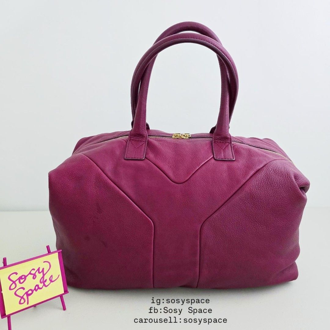 YSL Easy Y Bag Vintage (Category: Luxury Bags & Wallets) located in Lucena. Submitted by sosyspace (Listing ID 1439707088, Image 2). Description: Y. S. L. L42062407B1P263 Vintage YSL Easy Y Bag Slouchy, spacious Premium Leather Two way zip closure with snaps at the side corners to adjust the bag's shape 41 x 17 x 33 cm Condition: PRELOVED Excellent Used Condition Price: Php 18,000 + HF + SF (Best Price Already. No More Haggling Please!😘) -------