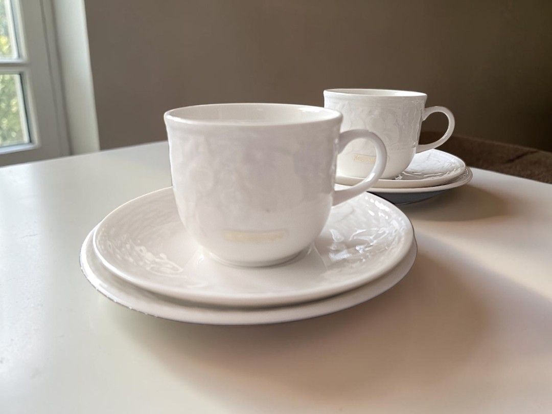 YSL Teacup Trio (2 Sets) (Category: Coffee & Tea Tableware) located in Quezon City. Submitted by buybyestuffmnl (Listing ID 1439777816, Image 1). Description: .