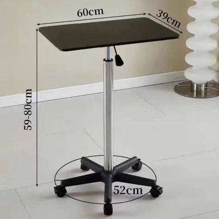Adjustable Height Rolling Laptop Table | Movable Standing Desk with ...