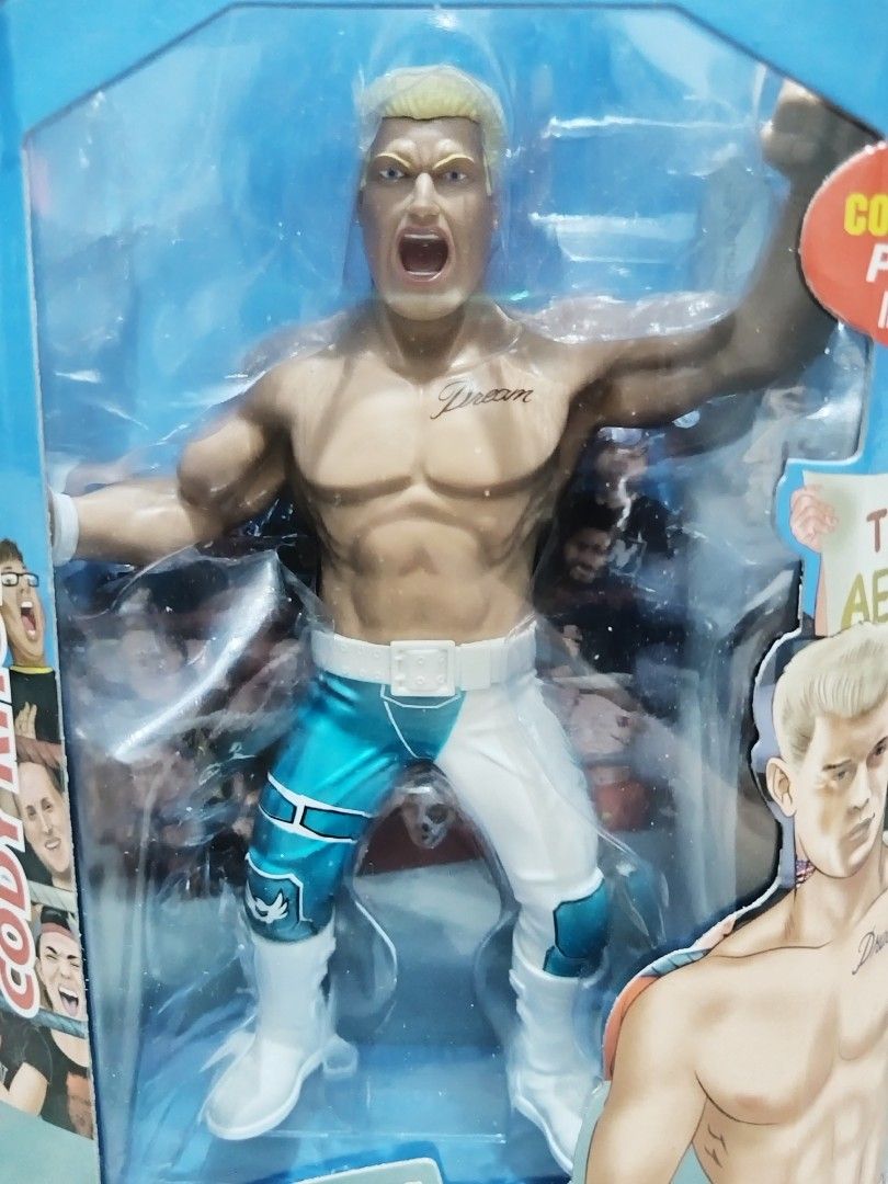 AEW Cody Rhodes Action Figure Toys (Category: Action & Battle Toys) located in Manila. Submitted by trixie1996 (Listing ID 1439872421, Image 2). Description: For sale AEW Cody Rhodes Action Figure Toys Brandnew Delivery are available Location San Juan manila Message me if you are interested thankyou.