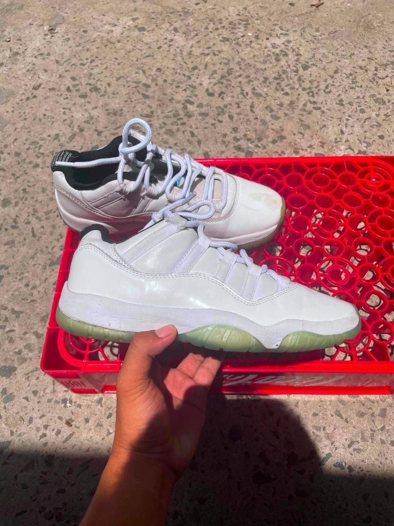 Air Jordan 11 Retro Low White (Category: Sneakers) located in Caloocan City. Submitted by swiftstar_e94a37 (Listing ID 1439961858, Image 1). Description: - Authentic Air Jordan 11 Retro Low - Color: White - Features clean white leather upper - Accented with patent leather details - Distinctive translucent icy sole - Ideal for sneaker collectors and enthusiasts.