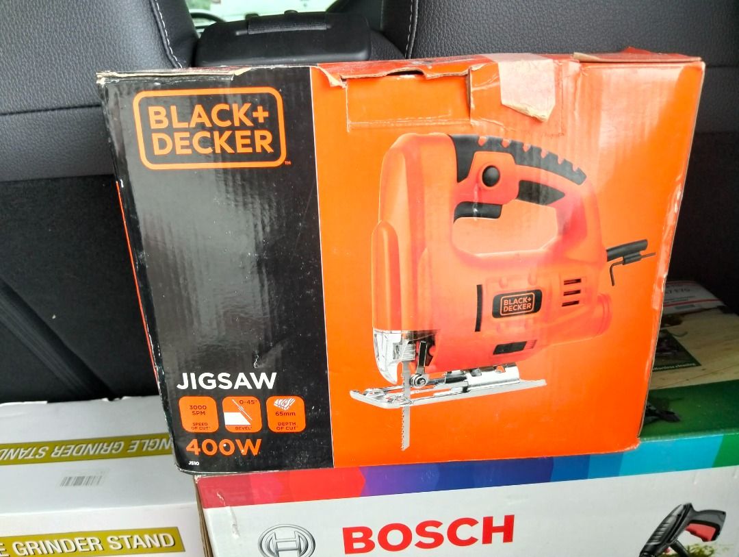 Angle Grinder Stand, Black+Decker Jigsaw, Tool Set, Hair Clipper (Category: Construction Tools & Equipment) located in Caloocan City. Submitted by ruelcacana38394 (Listing ID 1439977131, Image 2). Description: Angel Grinder Stand (Orig price 1300) - 1000 Black and Decker Jigzaw 400W (Orig Price 3K+) - 3000 Bosch Aquatak 110 (Orig price 6899) - 5000 Extendable Ratchet Tool Set 46 Pcs (Orig price 3600) - 3000 Limural Clipper K11S (Orig Price 3kplus