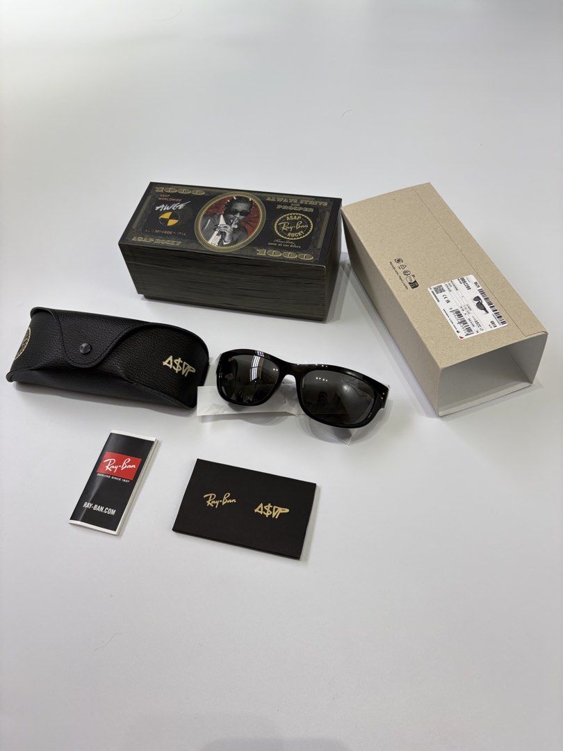 ASAP ROCKY X RAYBAN MEGA BALORAMA (Category: Sunglasses & Eyewear) located in Quezon City. Submitted by one2onemnl (Listing ID 1439837743, Image 1). Description: AWGE X RAYBAN MEGA BALORAMA (AUTHENTIC) BRANDNEW NEVER BEEN USE COMPLETE WITH E- RECIEPT COLOR: BLACK LENS: ULTRA BLACK RB2289 MEET UP OR SHIPPING DM ME 📩 .