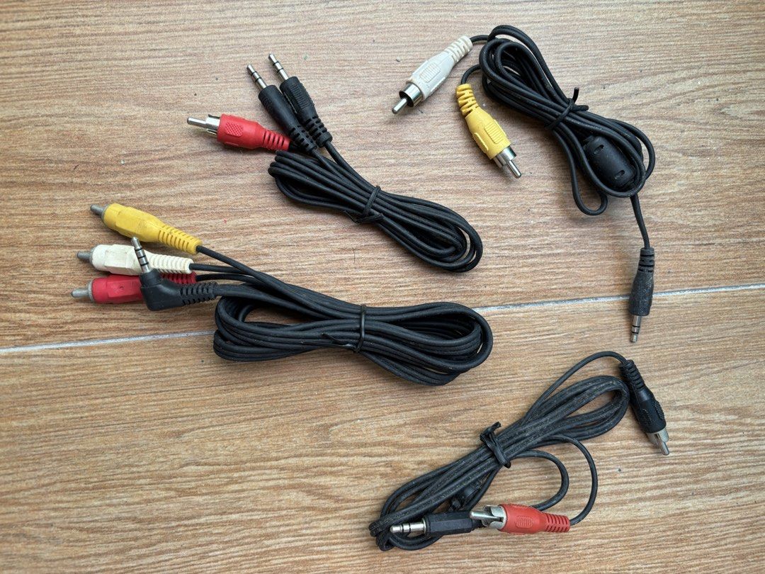 Assorted AV Cables - RCA, Component, and 3.5mm475736528714485761