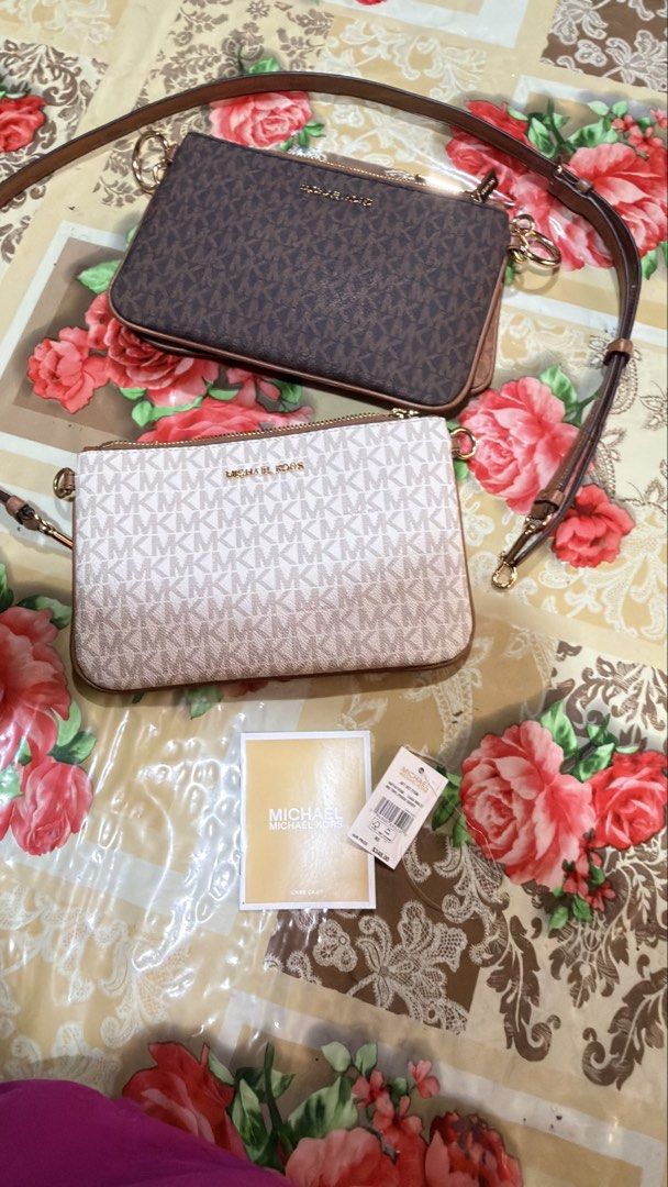 Authentic MK triple pouch sling (Category: Luxury Bags & Wallets) located in Mandaluyong City. Submitted by mariascloset_ph (Listing ID 1439850186, Image 2). Description: Seldom used. Mint condition.