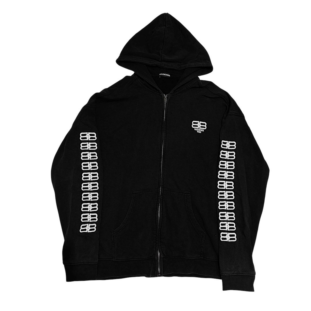 Balenciaga Zip Up Hoodie (Category: Coats, Jackets and Outerwear) located in Manila. Submitted by luvsosa (Listing ID 1439949741, Image 1). Description: -Size Larg -Gcash -J&T or Lalamove.