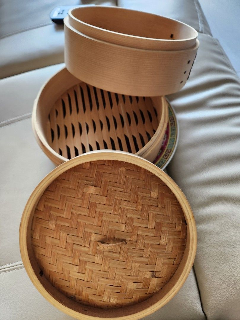 Bamboo Steamer with Plate463661643083304961