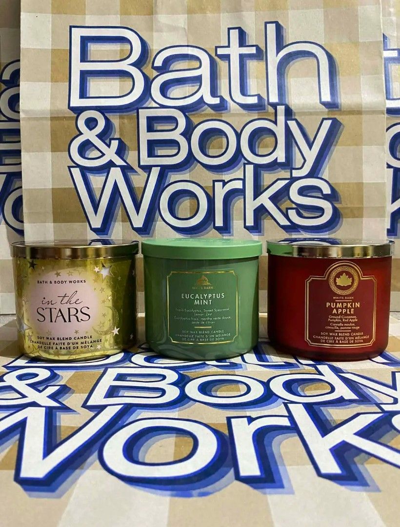 Bath and Body Works Scented Candle (3 wick) (Category: Home Fragrance) located in Cebu City. Submitted by mjsmoto (Listing ID 1439875600, Image 3). Description: ☑️All Original from CANADA ☑️Money back guaranteed if proven fake ☑️All on hand and ready to ship! Mode of payment ✅Gcash ✅Maya ✅Bank transfer ✅COD Delivery via ✅LBC ✅J&T ✅Maxim (if nearby cebu) FYI... Bath and Body Works products are ALL 💯% ORIGINAL sourced from Canada 🇨🇦 Binili po la