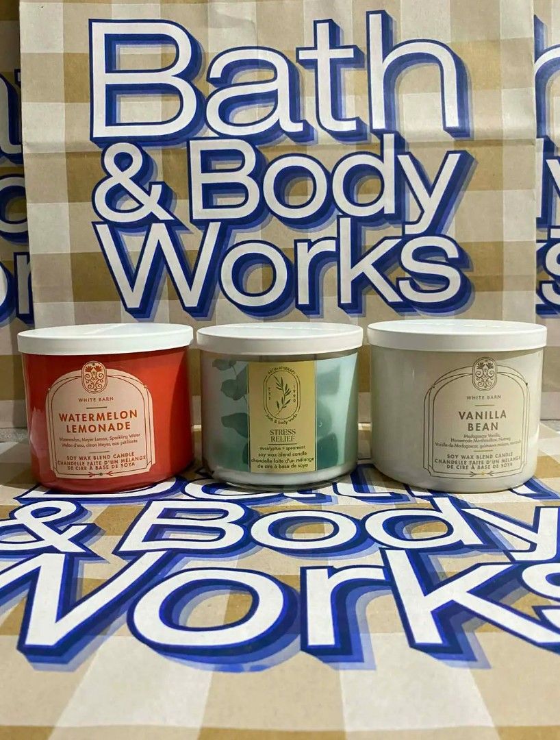 Bath and Body Works Scented Candle (3 wick) (Category: Home Fragrance) located in Cebu City. Submitted by mjsmoto (Listing ID 1439875600, Image 2). Description: ☑️All Original from CANADA ☑️Money back guaranteed if proven fake ☑️All on hand and ready to ship! Mode of payment ✅Gcash ✅Maya ✅Bank transfer ✅COD Delivery via ✅LBC ✅J&T ✅Maxim (if nearby cebu) FYI... Bath and Body Works products are ALL 💯% ORIGINAL sourced from Canada 🇨🇦 Binili po la