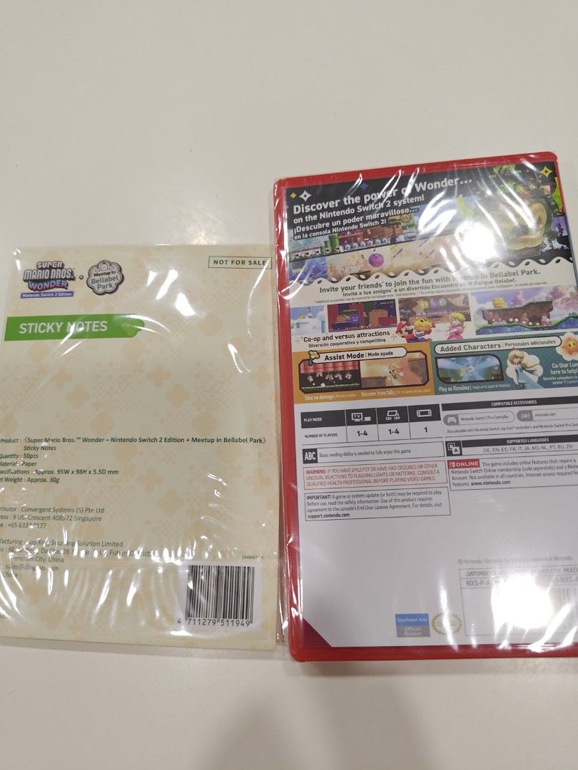 Brand New Sealed Super Mario Bros. Wonder Nintendo Switch 2 Game ...