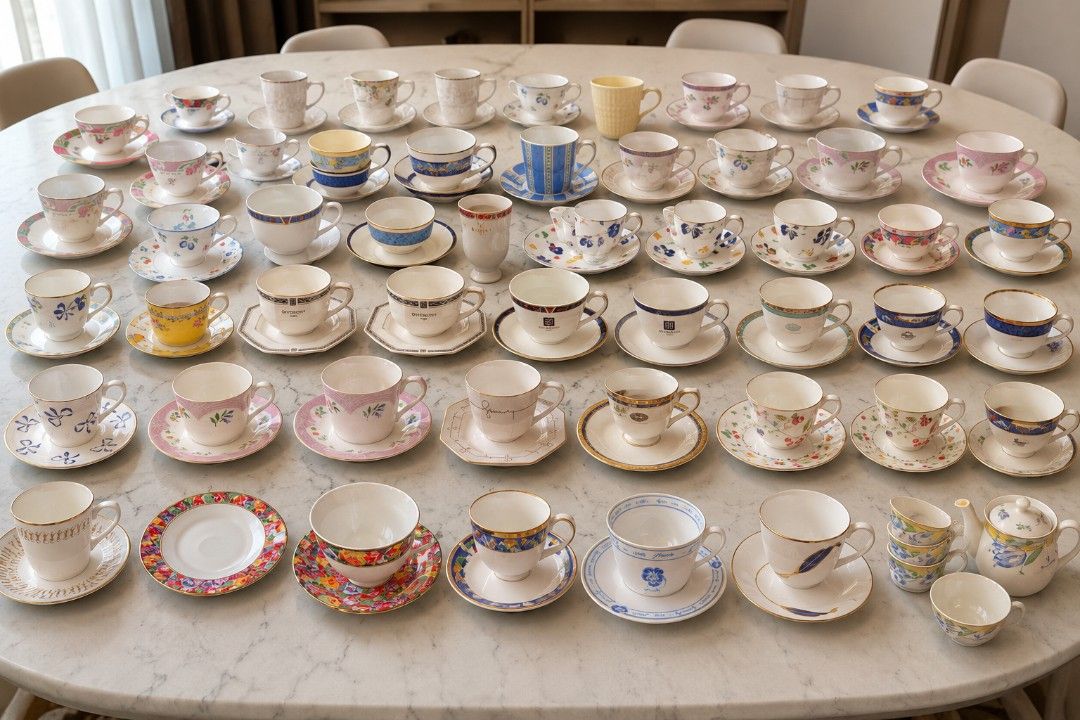 Branded Teacup, Plates (Givenchy, Kenzo, Tiffany, etc) (Category: Coffee & Tea Tableware) located in Quezon City. Submitted by buybyestuffmnl (Listing ID 1439942876, Image 1). Description: .