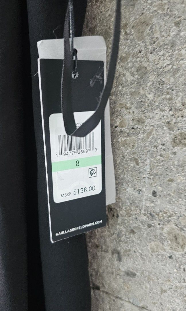 Brandnew! Karl lagerfeld (Category: Luxury Apparel) located in Quezon City. Submitted by jlocab (Listing ID 1439827349, Image 3). Description: size 8 stretchable from US..10k selling price.