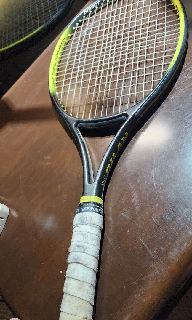 Bridgeton RV 110 R Tennis Racket (Category: Racket and Ball Sports) located in Baguio. Submitted by coffeesilvershadow_28 (Listing ID 1439939874, Image 1). Description: - From Japan Surplus - With signs of usage but still in Good condition. Buy as is - 110 sq in head size - 27 in length - 4 1/4" USL Grip - Need lang palitan ung grip tape - Baguio dropping - Payment first plus sf before shipping.
