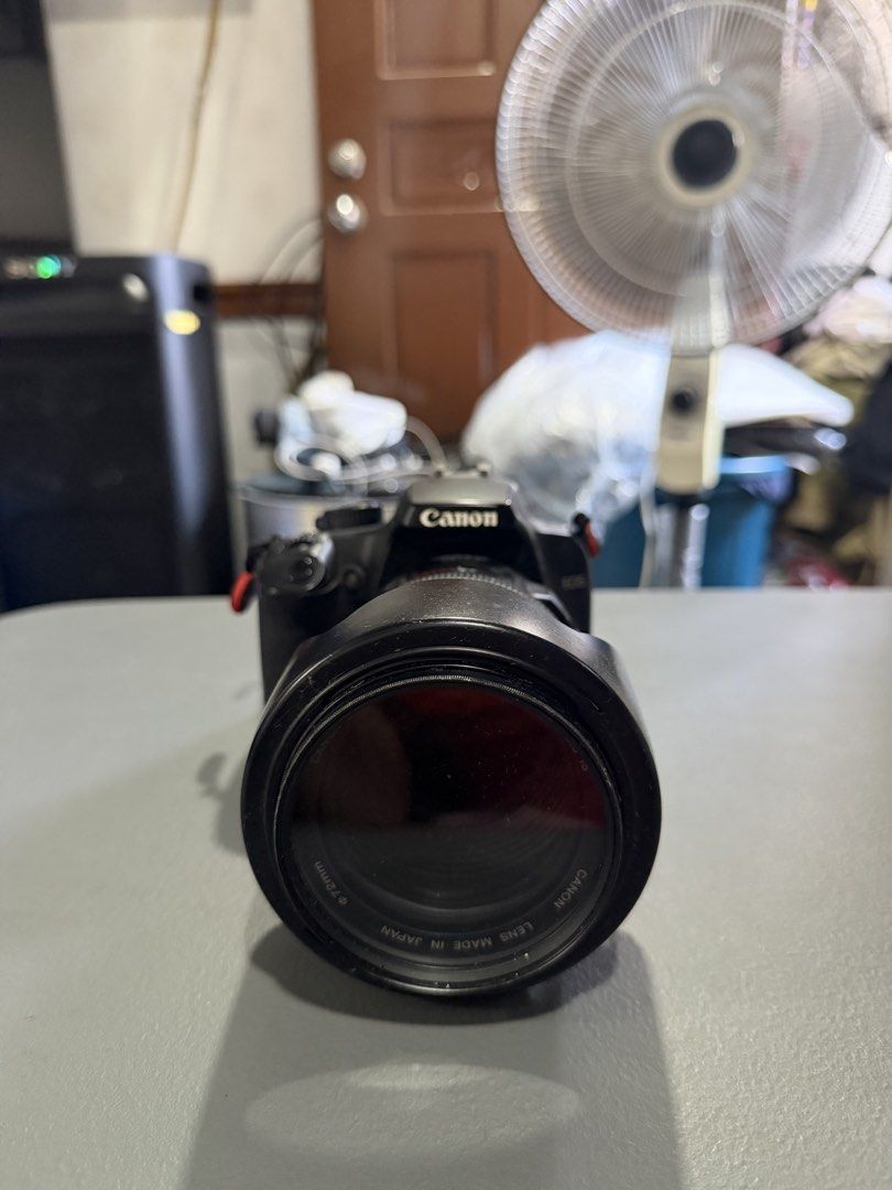 Canon EOS Camera with Lenses (Category: Cameras) located in Manila. Submitted by seanjbanz (Listing ID 1439876760, Image 3). Description: CANON EOS 1000D Features: * Max Shutter Speed: 1/4000 sec * ISO: Auto, 100-1600 * Max Resolution: 3888 x 2592 * Screen size: 2.5” * Optical (pentamirror) viewfinder * In very good condition Inclusions: * Original Canon 1000D camera body * 18-55mm Canon lens * EF 28-135mm f/3.5-5.6 Canon lens * EF 50mm f/1.8 Can