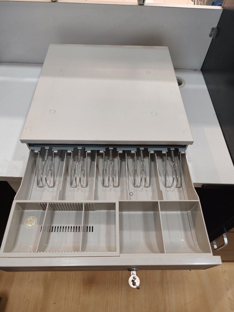 Cash Drawer with Key - Light Grey463990286420561920