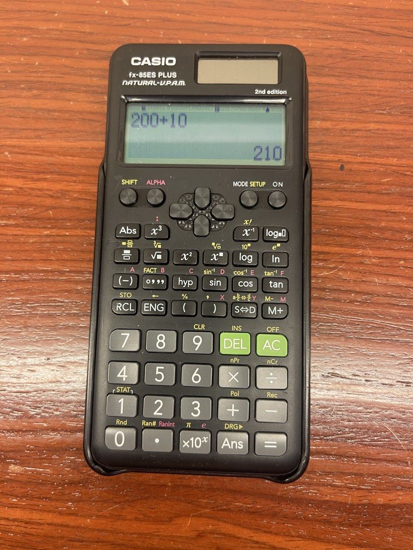 Casio Scientific Calculator (Category: Stationery & School Supplies) located in Mandaluyong City. Submitted by manilasyoungstunna (Listing ID 1439925221, Image 1). Description: RFS: got a new one Fully functional, like new Price negotiable, message for more details - Brand: Casio - Model: fx-85ES PLUS (2nd edition) - Display: Natural V.P.A.M. - Features: Scientific functions, clear display - Condition: Good, includes protective cover - Ideal for: