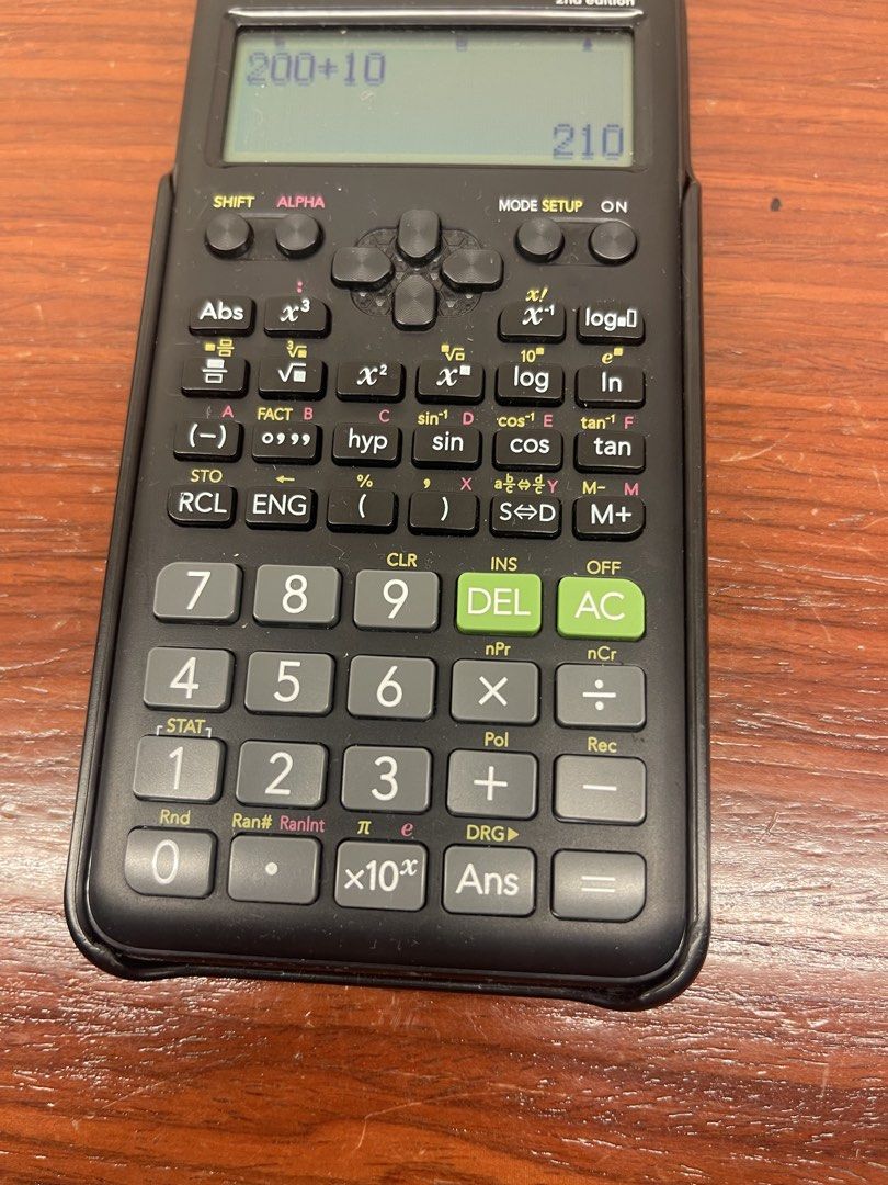 Casio Scientific Calculator (Category: Stationery & School Supplies) located in Mandaluyong City. Submitted by manilasyoungstunna (Listing ID 1439925221, Image 2). Description: RFS: got a new one Fully functional, like new Price negotiable, message for more details - Brand: Casio - Model: fx-85ES PLUS (2nd edition) - Display: Natural V.P.A.M. - Features: Scientific functions, clear display - Condition: Good, includes protective cover - Ideal for: