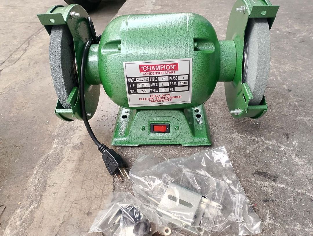 Champion Bench Grinder (Category: Everything Else Others) located in Manila. Submitted by joeyroque09 (Listing ID 1439820026, Image 1). Description: : Champion Bench Grinder Specs: 6" 1/3hp.