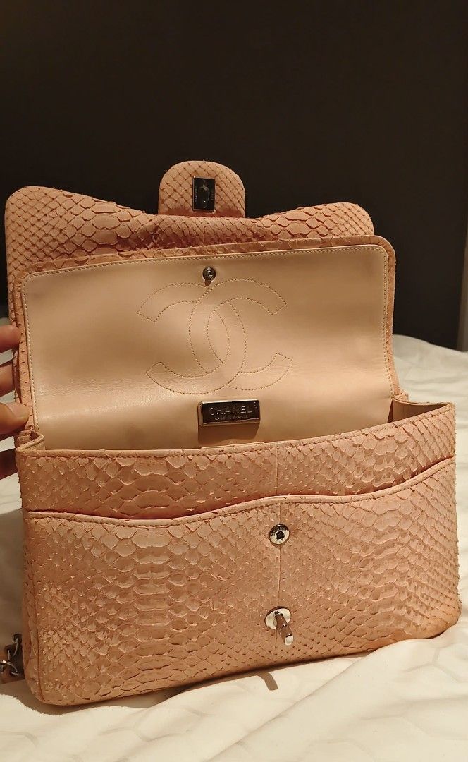Chanel python (Category: Bags & Wallets) located in Singapore. Submitted by agnes.raymundo28 (Listing ID 1439816795, Image 3). Description: bag with entrupy cert.