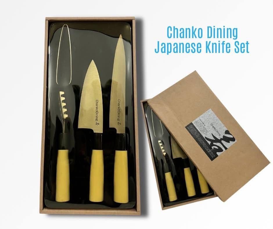 Chanko Dining Japanese Knife Set (Category: Knives & Chopping Boards) located in Muntinlupa City. Submitted by yzenol (Listing ID 1439940038, Image 1). Description: .